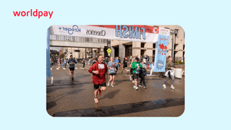 people running a race